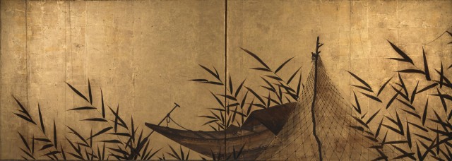 Japanese Two-Panel Tea Ceremony Screen