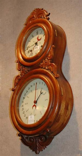 American Walnut Calendar Clock