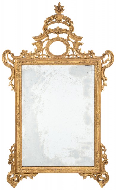 Italian Rococo Style Giltwood Mirror