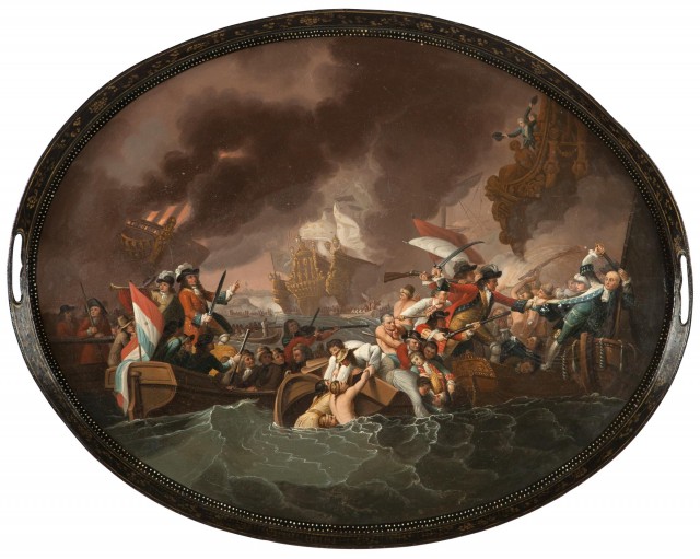 George III Tole Peinte Tray