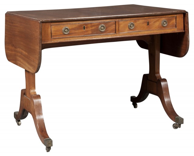 Regency Mahogany Sofa Table