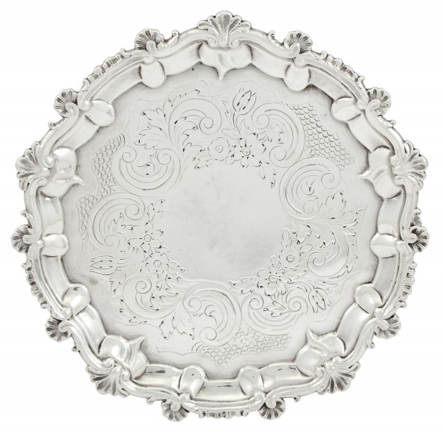 William IV Sterling Silver Salver