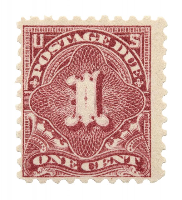 United States Postage Dues 1916 1 Cent Rose Perforated 10 Scott J59