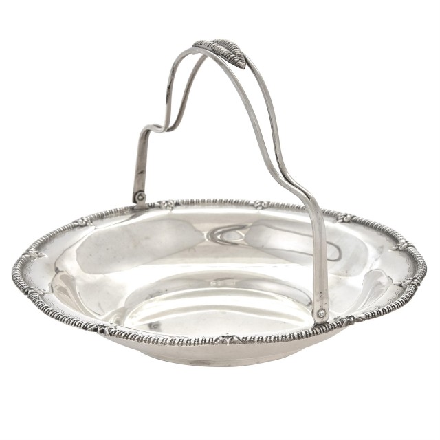 Portuguese Silver Cake Basket