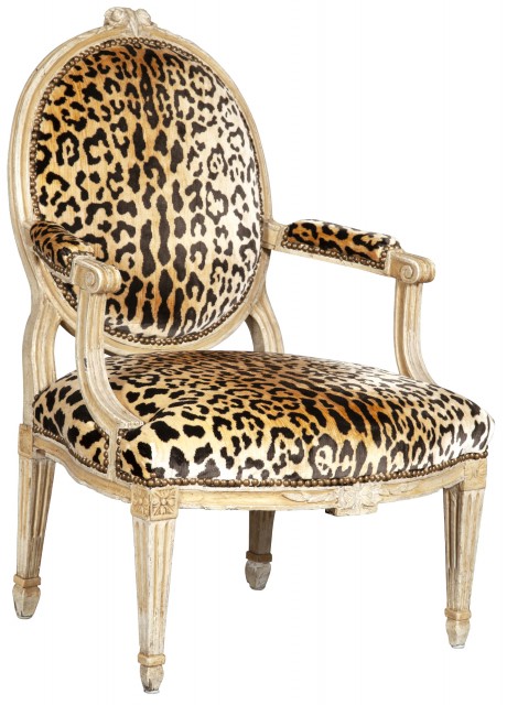 Continental Neoclassical Painted Armchair