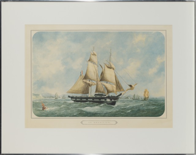 [MARITIME]  Two prints of sailing ships.