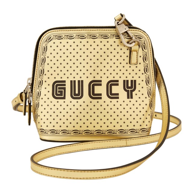 Gucci X Sega 'Guccy Stars' Gold Mini Dome Bag