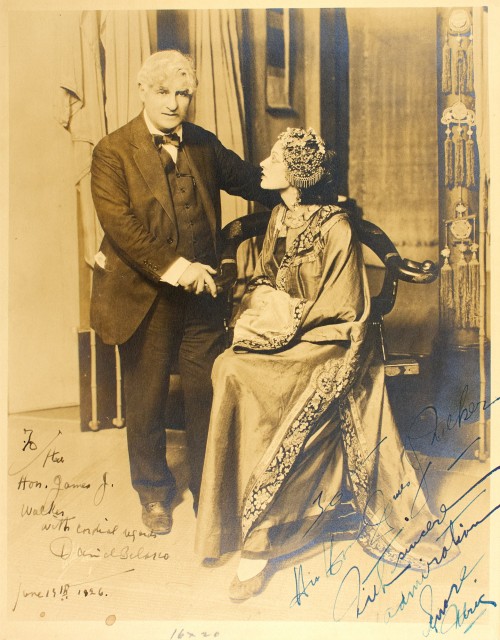 [THEATER AUTOGRAPHS]  Four signed items.