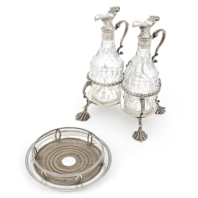 George III Sterling Silver Cruet Frame