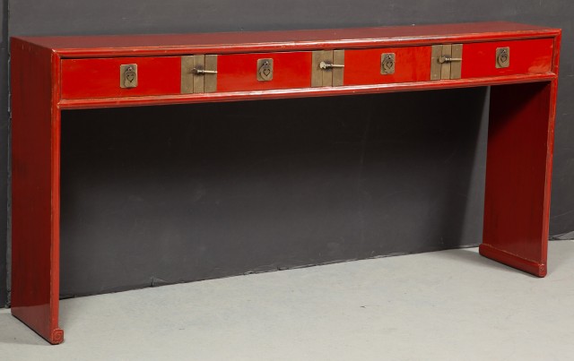 Chinese Red Lacquered Table
