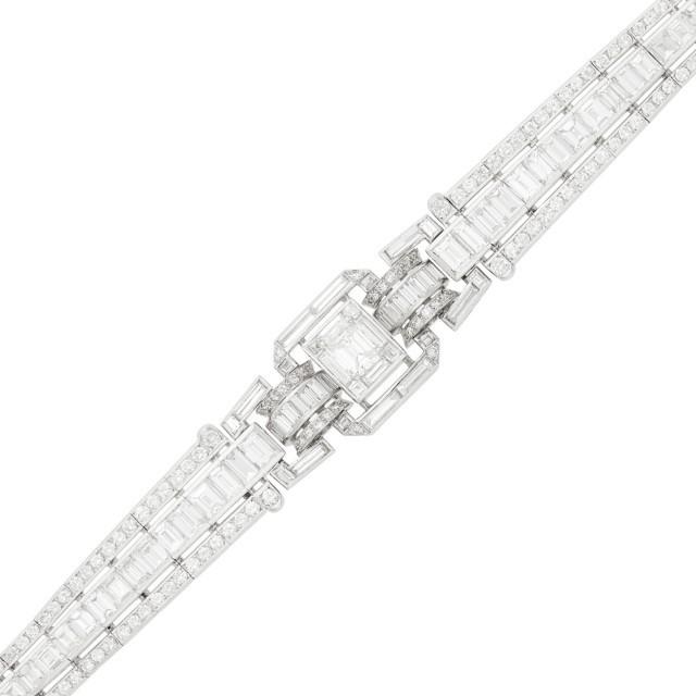Platinum and Diamond Bracelet