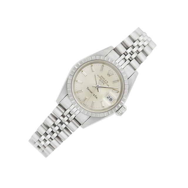 Rolex Stainless Steel 'Oyster Perpetual Date' Wristwatch, Ref. 69240, Retailed by Tiffany and Co.