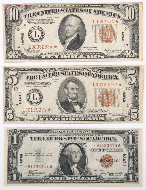 United States Hawaii Emergency STAR Banknotes