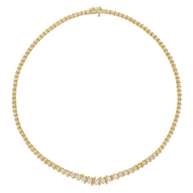 Gold and Diamond Necklace