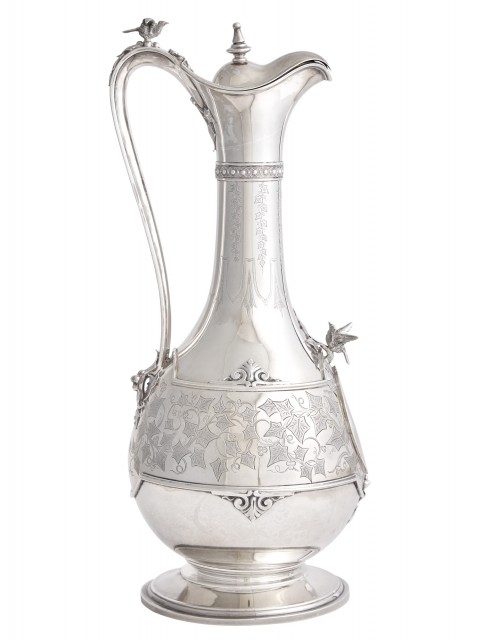 Shreve, Stanwood and Co. Sterling Silver Claret Jug