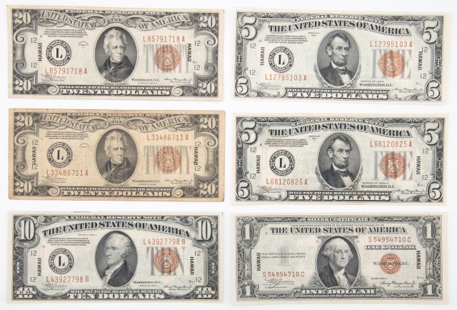 United States Hawaii Emergency Banknotes