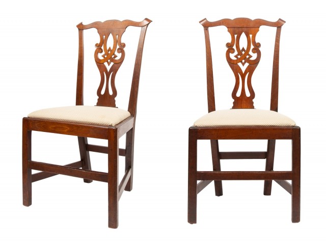 Pair of George III Mahogany Side Chairs
