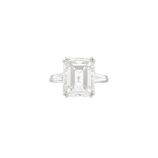 Harry Winston Platinum and Diamond Ring