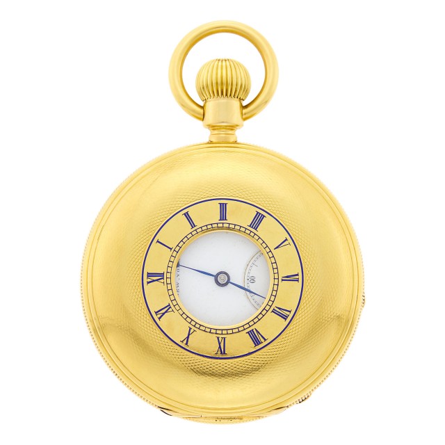 Tiffany and Co. Gold Demi-Hunter Pocket Watch