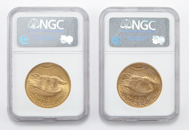 United States $20 St. Gaudens NGC MS62