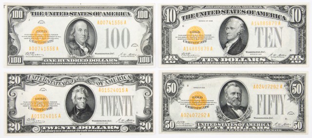 United States 1928 Gold Certificates