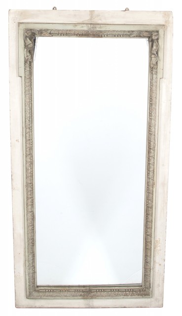 Louis XVI Style Painted Wood Mirror