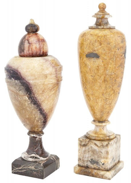 Two Blue John Urns