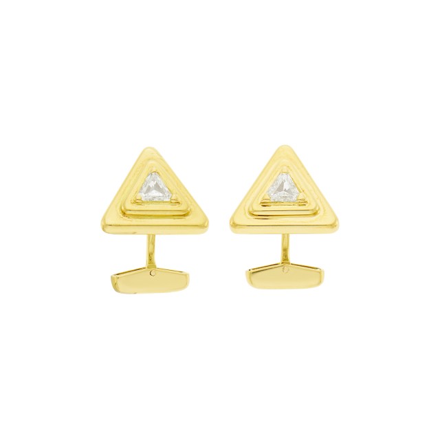 Marina B Pair of Gold and Diamond Cufflinks, France