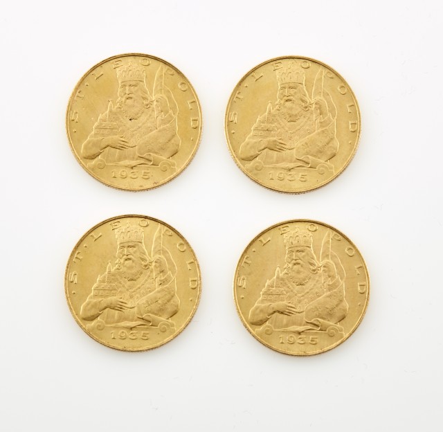 Austria 1935 Proof Like 25 Schilling Gold Coin KM# 2856