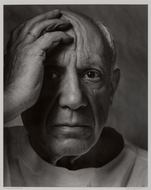 NEWMAN, ARNOLD (1918-2006)  Picasso [Vallauris]