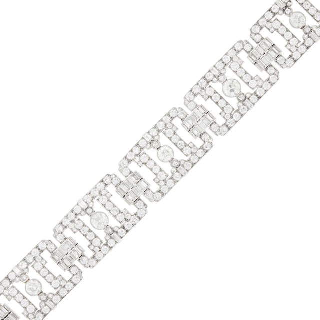 Platinum and Diamond Bracelet