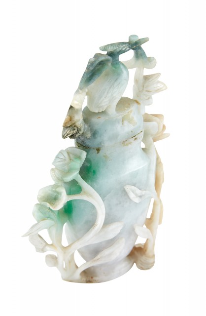 Chinese Jade Covered Vase