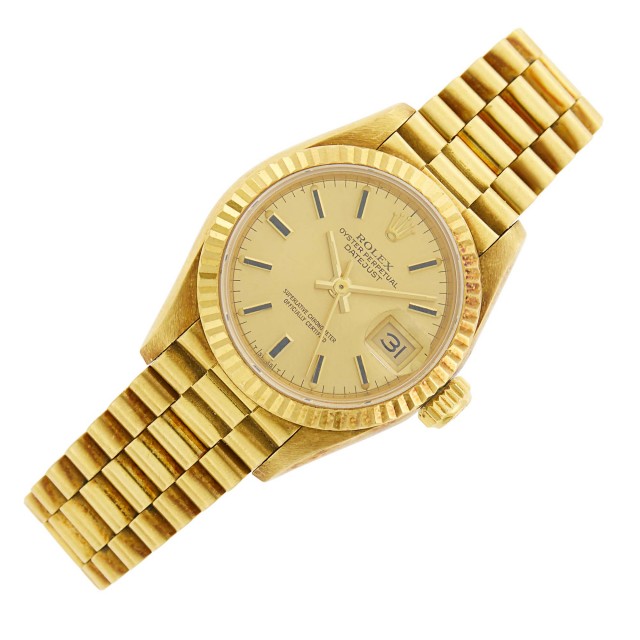 Rolex Gold 'Oyster Perpetual Datejust' Wristwatch, Ref. 69178