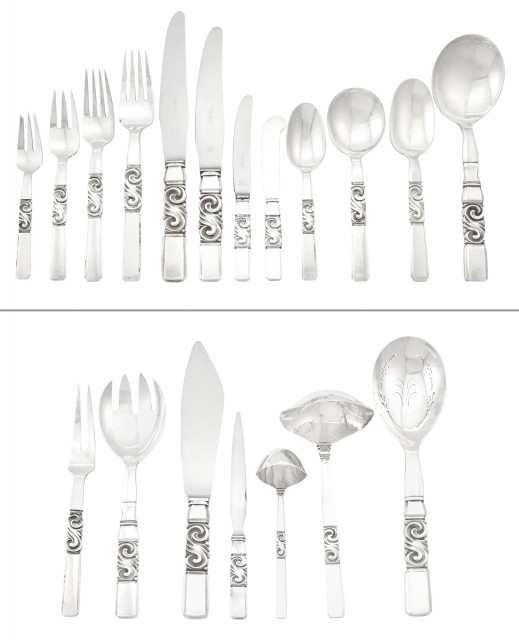 Georg Jensen Sterling Silver Scroll