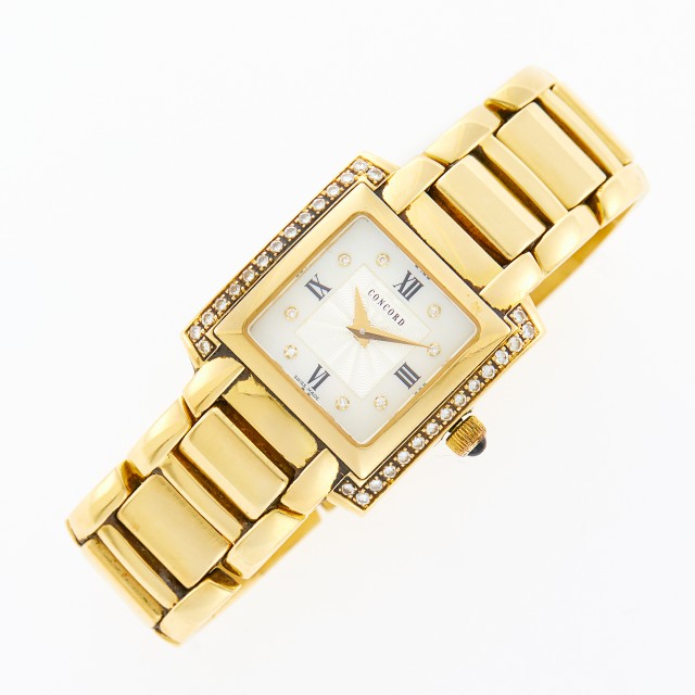 Concord Gold and Diamond Wristwatch