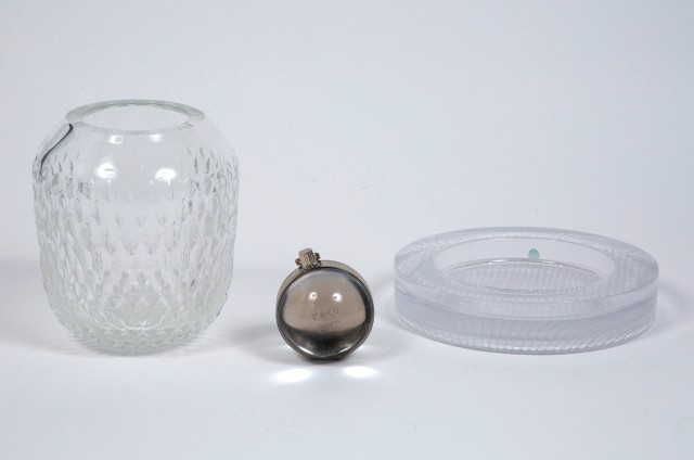 Group of Colorless Glass Table Articles