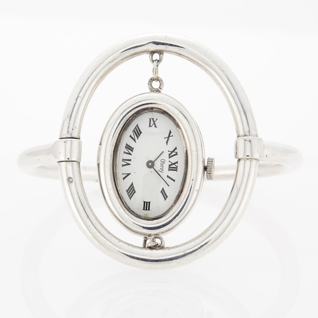 Obrey Silver 'Orbital' Wristwatch, France