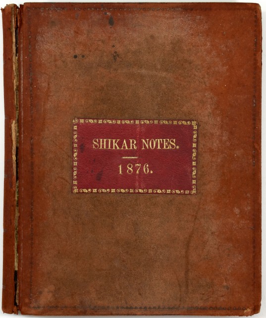 [HUNTING-INDIA]  WOODHOUSE, ALFRED. Shikar Notes 1876.