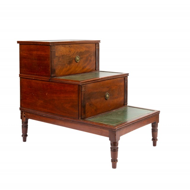 Set of Regency Mahogany Bedsteps