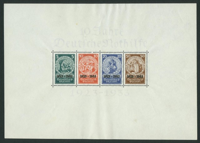 Germany 1933 Nothilfe Souvenir Sheet Scott B58