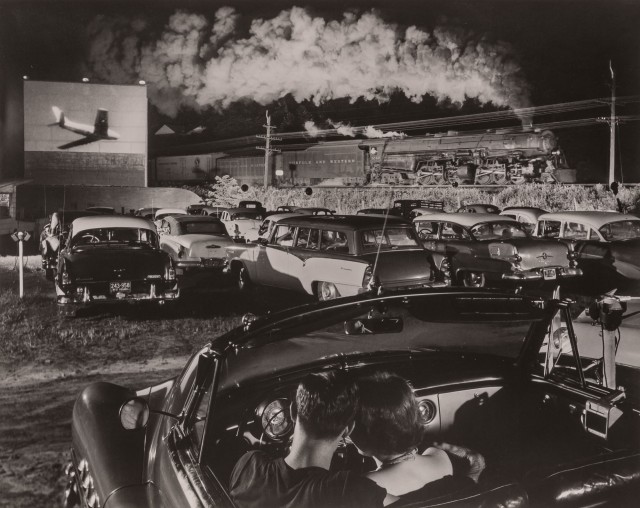 LINK, O. WINSTON (1914-2001)  [Hot Shot Eastbound, Iaeger Drive-in, Iaeger, West Virginia,