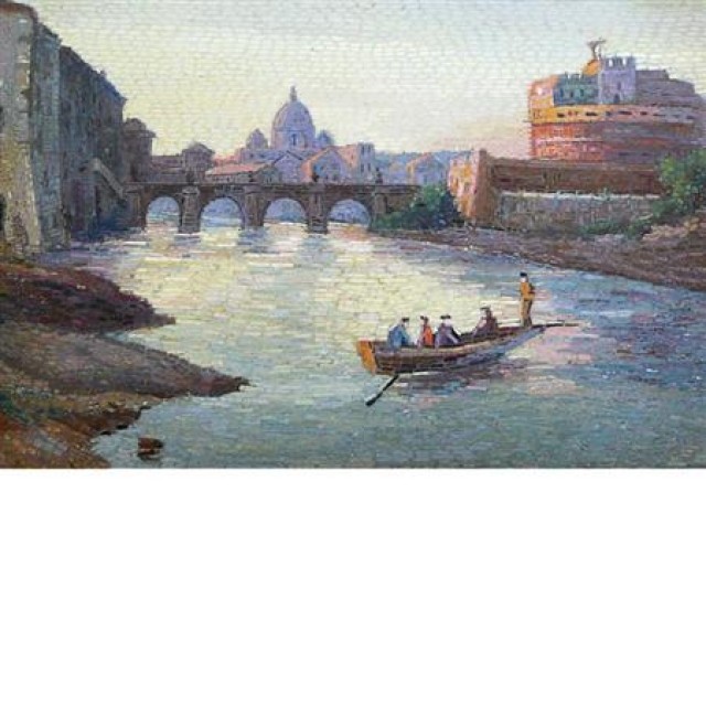 Framed Micromosaic Plaque