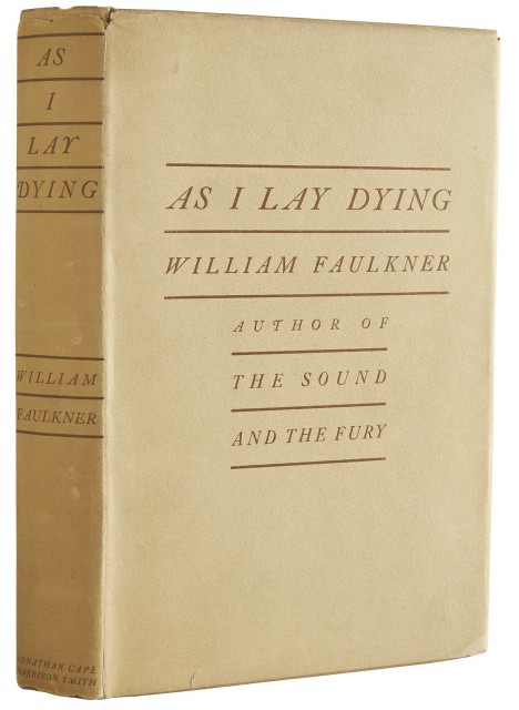 FAULKNER, WILLIAM  As I Lay Dying.
