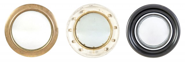 Group of Three Convex Mirrors