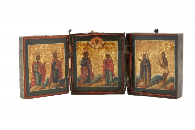 Russian Triptych Icon