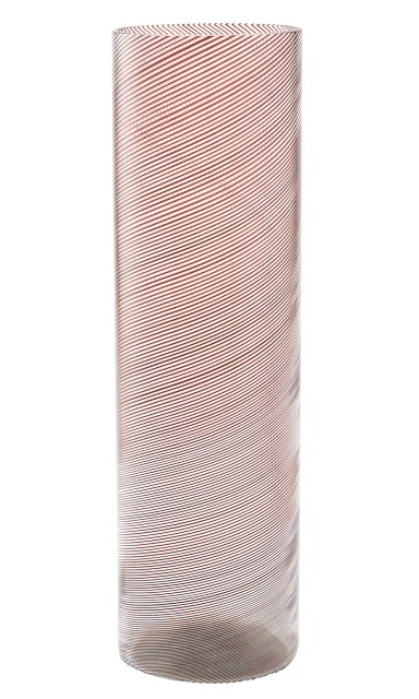 Carlo Scarpa for Venini Mezza Filigrana Glass Vase