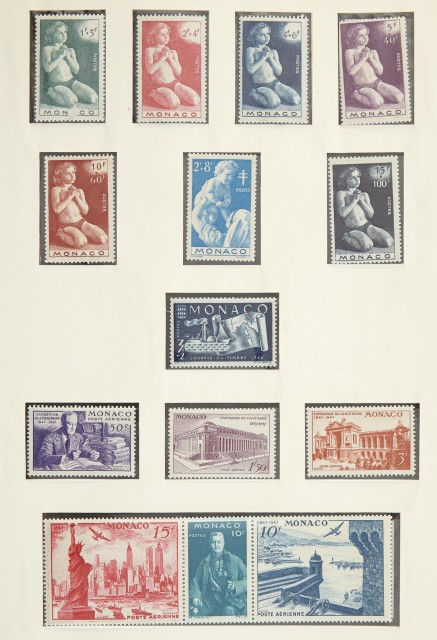 France, Monaco and Swiss Stamp Collections