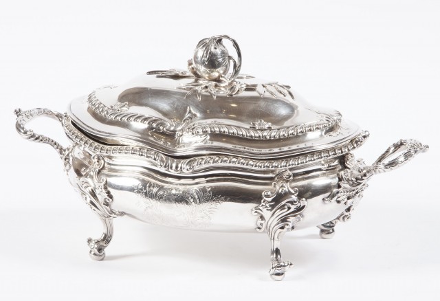 George II Sterling Silver Covered Soup Tureen