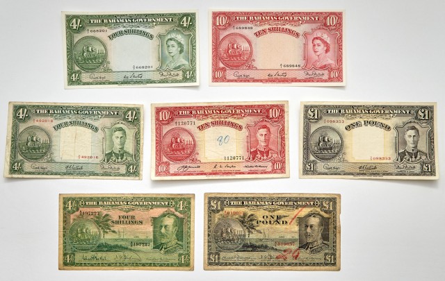Bahamas Three Reign Bank Note Group