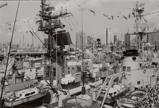 PAPAGEORGE, TOD (b. 1940).  New York Pier, July 5,